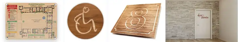 l'utilisation du bois en signalétique